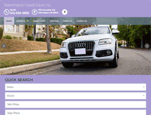 Tablet Screenshot of newmanscarsde.com